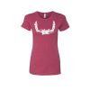 Floral Antler Women's Shirt (Cardinal)