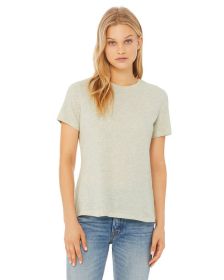 Ladies' Relaxed Heather CVC Short-Sleeve T-Shirt - ATHLETIC HEATHER - S (Color: HTHR PRSM NATURL, size: L)