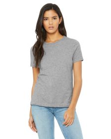Ladies' Relaxed Heather CVC Short-Sleeve T-Shirt - ATHLETIC HEATHER - S (Color: ATHLETIC HEATHER, size: S)