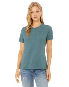 Ladies' Relaxed Heather CVC Short-Sleeve T-Shirt - ATHLETIC HEATHER - S (Color: HTHR DEEP TEAL, size: M)