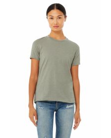 Ladies' Relaxed Heather CVC Short-Sleeve T-Shirt - ATHLETIC HEATHER - S (Color: HEATHER STONE, size: S)