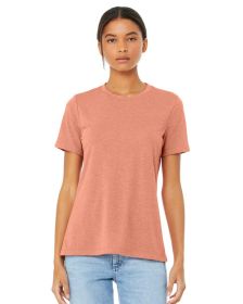 Ladies' Relaxed Heather CVC Short-Sleeve T-Shirt - ATHLETIC HEATHER - S (Color: HEATHER SUNSET, size: XL)