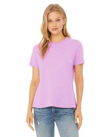 Ladies' Relaxed Heather CVC Short-Sleeve T-Shirt - ATHLETIC HEATHER - S (Color: HTHR PRISM LILAC, size: L)