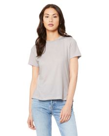 Ladies' Relaxed Heather CVC Short-Sleeve T-Shirt - ATHLETIC HEATHER - S (Color: HTHR COOL GREY, size: S)