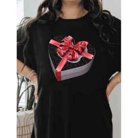 Casual Women's Cotton T-Shirt with Bow Detail - Trendy and Comfortable for Every Season (Style: 47)