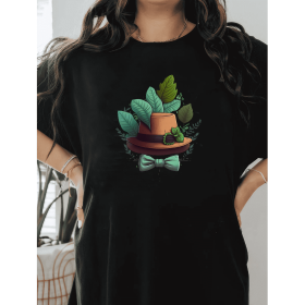 Casual Women's Cotton T-Shirt with Bow Detail - Trendy and Comfortable for Every Season (Style: 27)