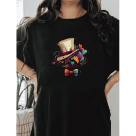 Casual Women's Cotton T-Shirt with Bow Detail - Trendy and Comfortable for Every Season (Style: 5)