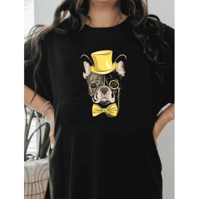 Casual Women's Cotton T-Shirt with Bow Detail - Trendy and Comfortable for Every Season (Style: 19)