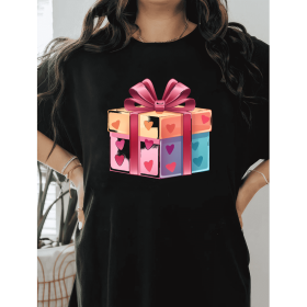 Casual Women's Cotton T-Shirt with Bow Detail - Trendy and Comfortable for Every Season (Style: 31)