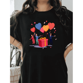 Casual Women's Cotton T-Shirt with Bow Detail - Trendy and Comfortable for Every Season (Style: 14)