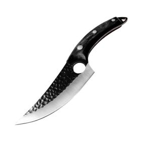 Butcher butcher for meat and bone with small scimitar(USPS Shipping) (Type: Kitchen Surpplice, Color: Black)
